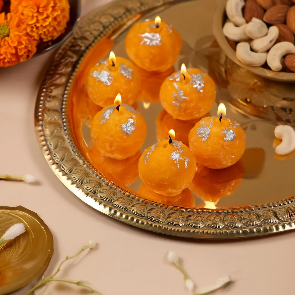 Sweet Ladoo - Artisanal Scented Candle (Set of 4)