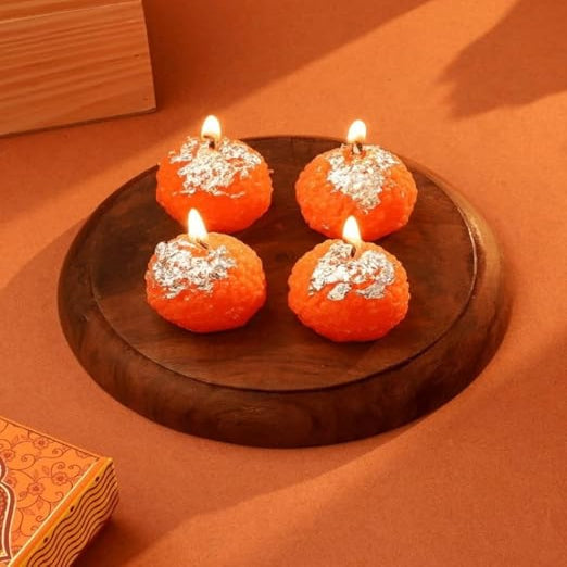 Sweet Ladoo - Artisanal Scented Candle (Set of 4)